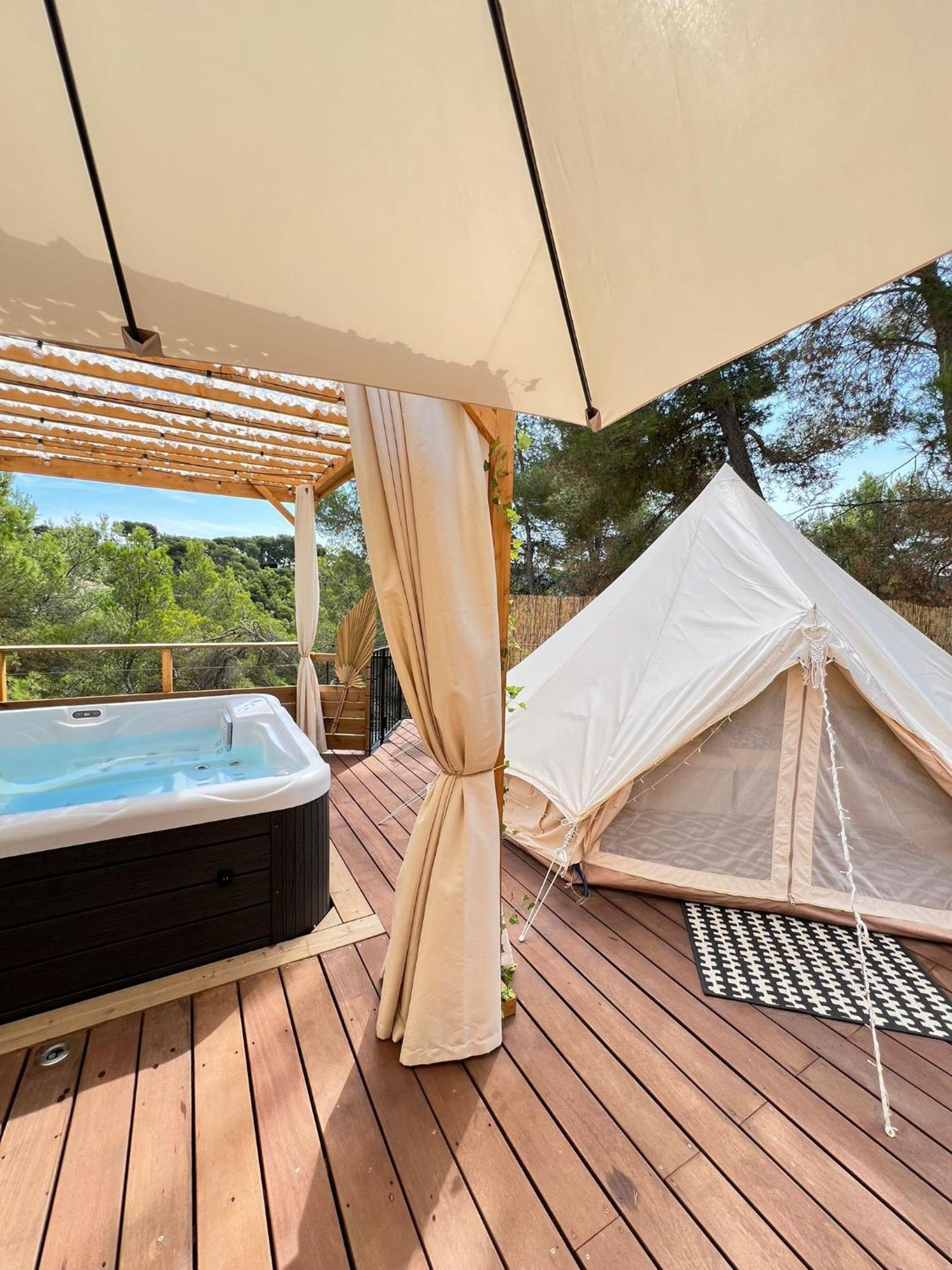 Love Room Tente Lodge Spa Mfg Chez C&C, Exclusivement Reservee Aux Adultes Cantaron 외부 사진