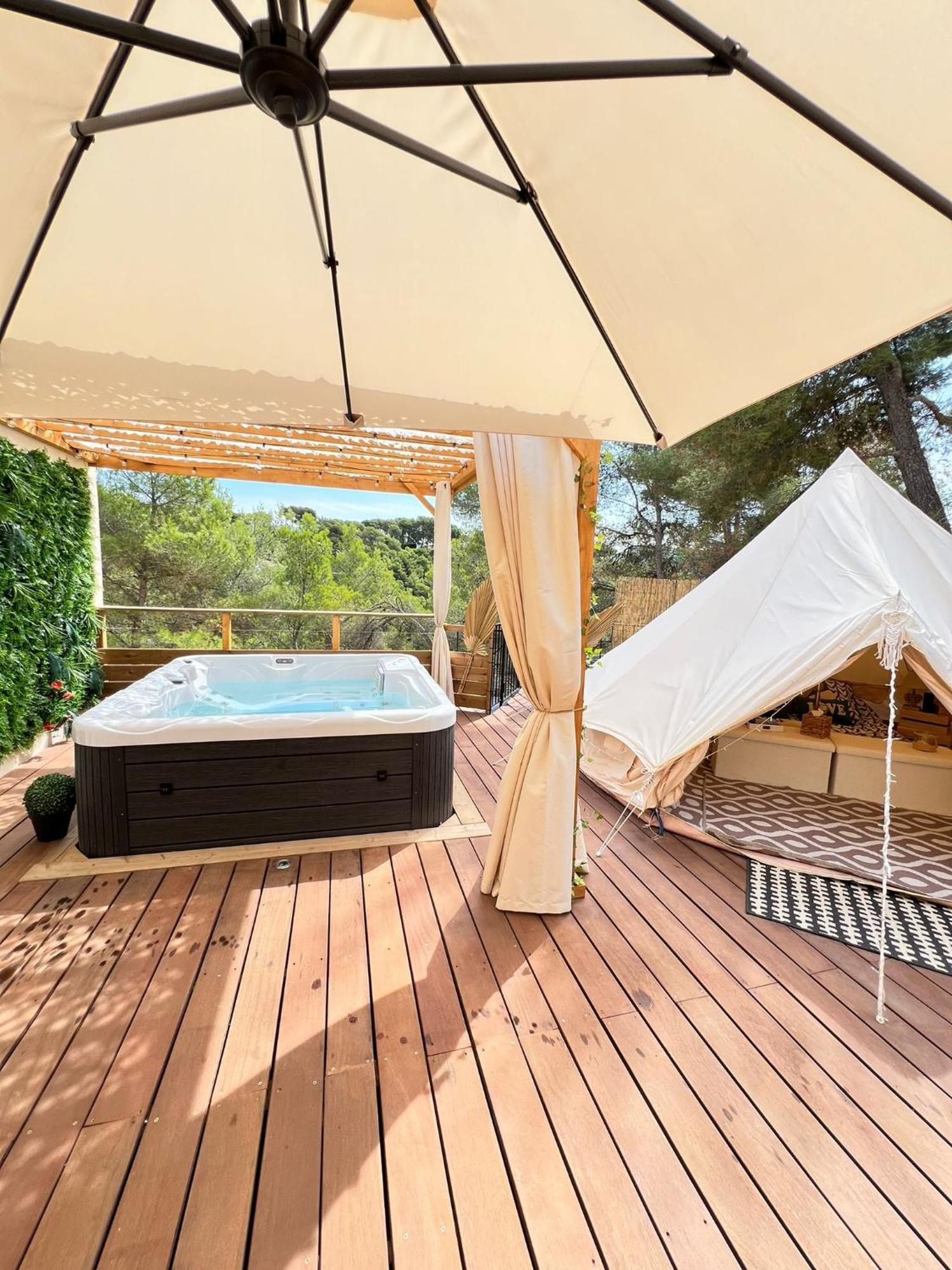 Love Room Tente Lodge Spa Mfg Chez C&C, Exclusivement Reservee Aux Adultes Cantaron 외부 사진